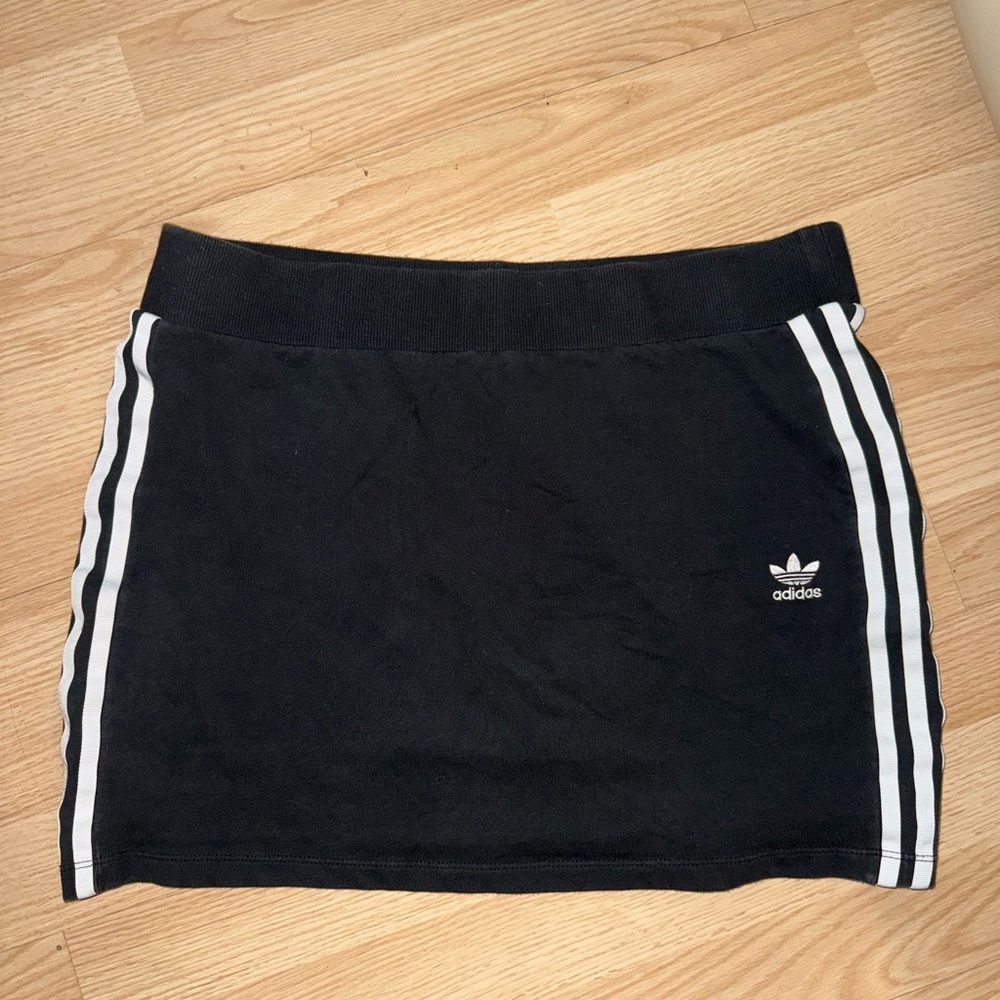 Adidas Black and White Mini Skirt Athletic